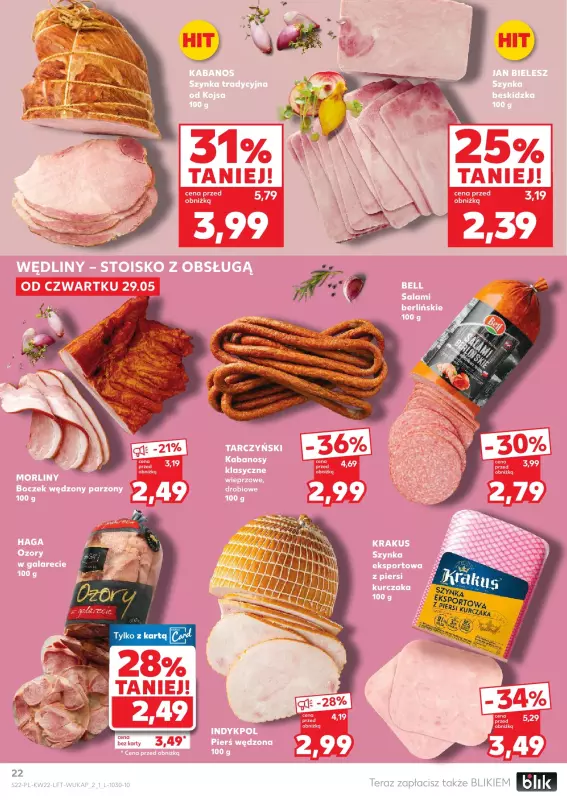 Kaufland - gazetka promocyjna Oferta Kaufland od czwartku 29.05 do środy 04.06 - strona 22
