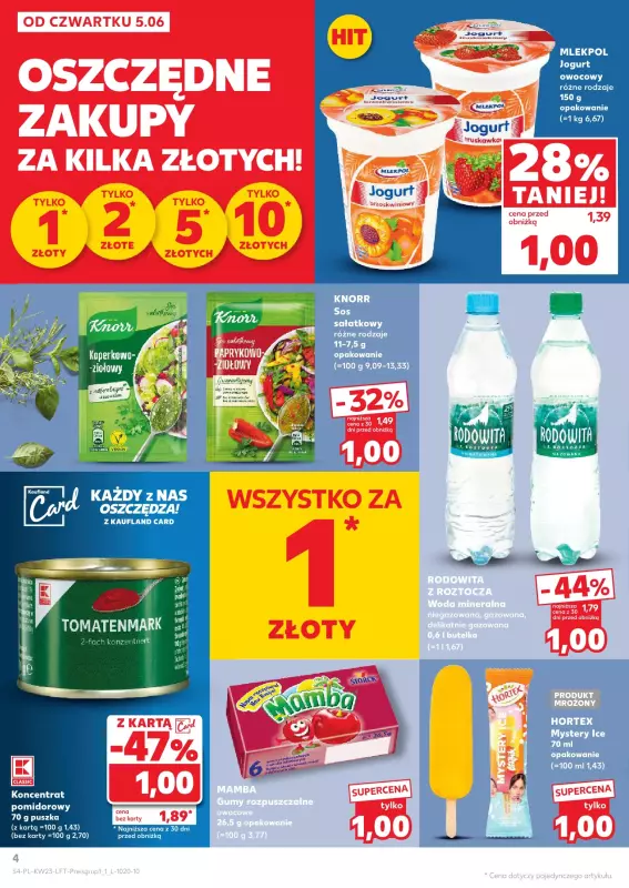Kaufland - gazetka promocyjna Oferta Kaufland  do środy 11.06 - strona 4