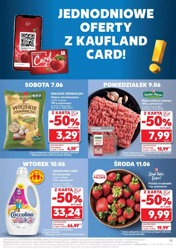 Kaufland - gazetka promocyjna Oferta Kaufland  do środy 11.06 - strona 13