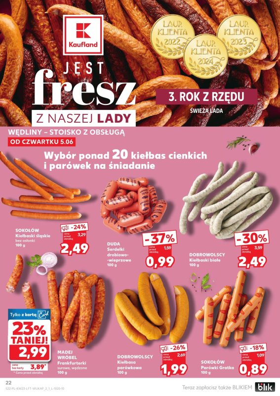 Kaufland - gazetka promocyjna Oferta Kaufland  do środy 11.06 - strona 22
