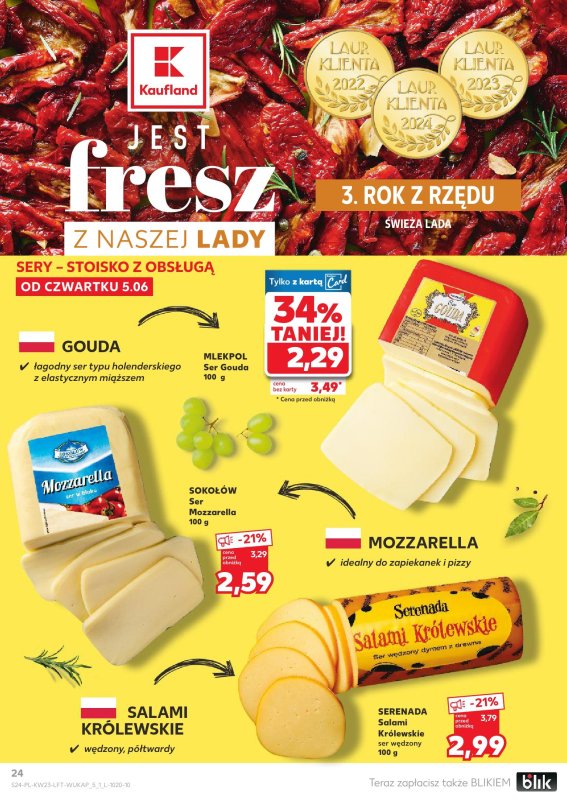 Kaufland - gazetka promocyjna Oferta Kaufland  do środy 11.06 - strona 24