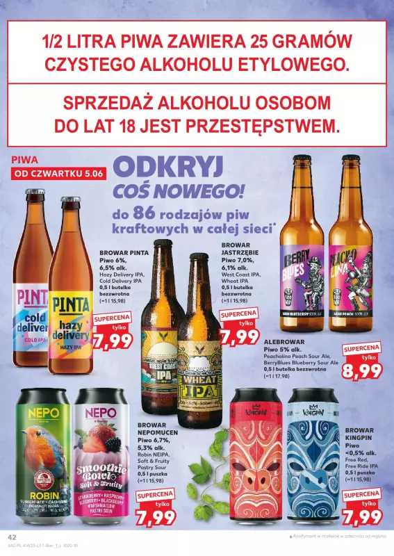 Kaufland - gazetka promocyjna Oferta Kaufland  do środy 11.06 - strona 42