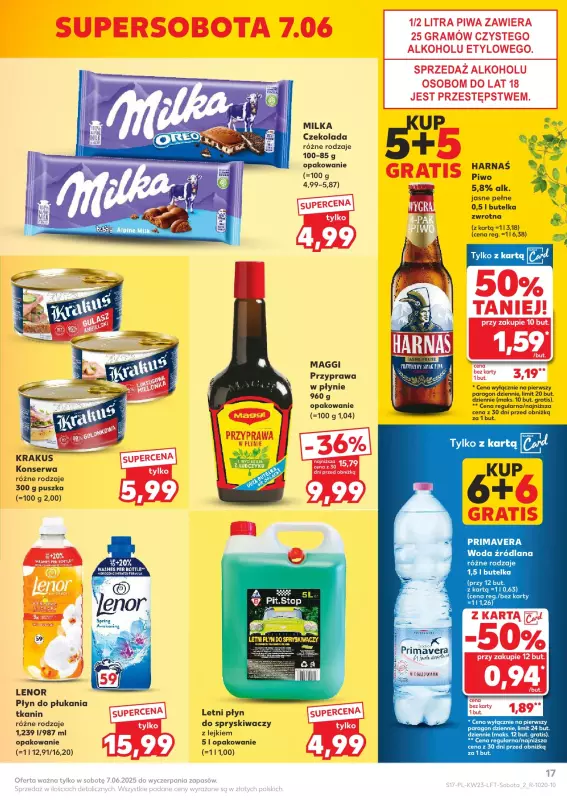 Kaufland - gazetka promocyjna Oferta Kaufland  do środy 11.06 - strona 17