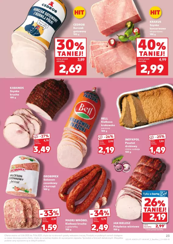 Kaufland - gazetka promocyjna Oferta Kaufland  do środy 11.06 - strona 23