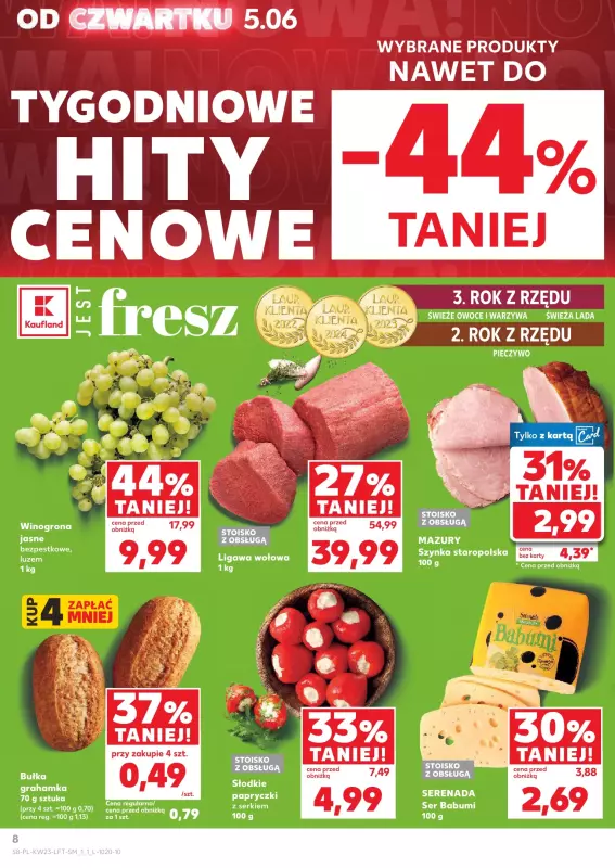 Kaufland - gazetka promocyjna Oferta Kaufland  do środy 11.06 - strona 8