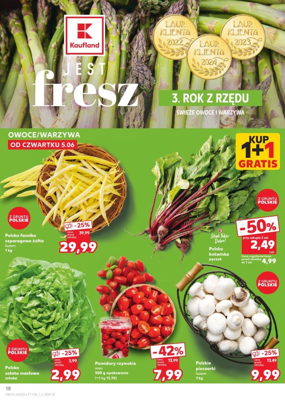 Kaufland - gazetka promocyjna Oferta Kaufland od czwartku 05.06 do środy 11.06 - strona 18
