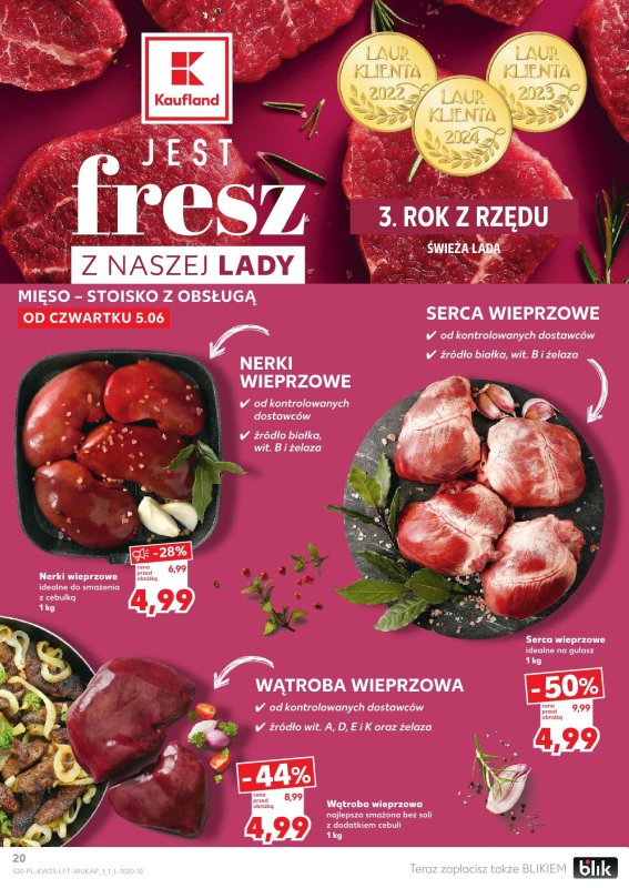 Kaufland - gazetka promocyjna Oferta Kaufland od czwartku 05.06 do środy 11.06 - strona 20