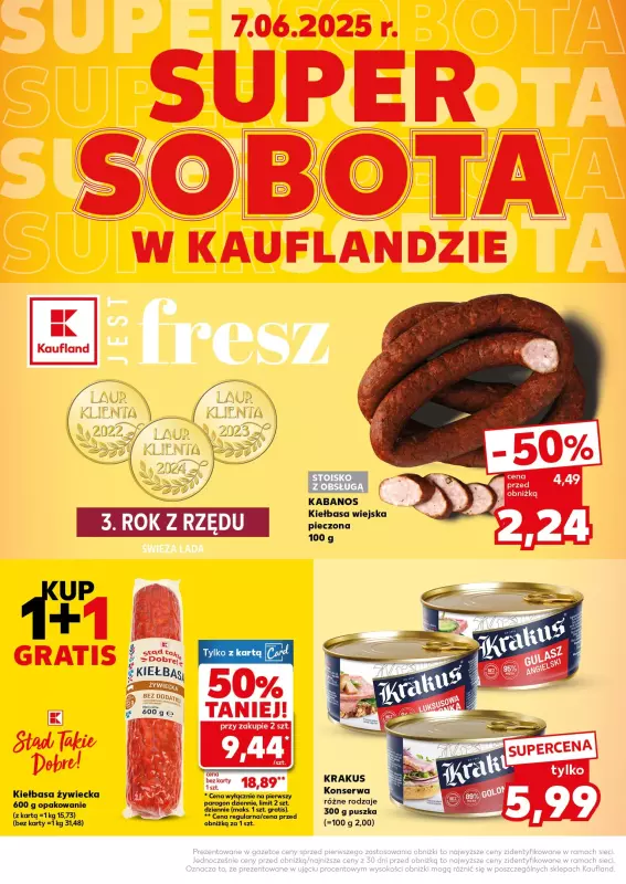 Kaufland - gazetka promocyjna Oferta Kaufland - SUPER SOBOTA od soboty 07.06 do soboty 07.06 - strona 2