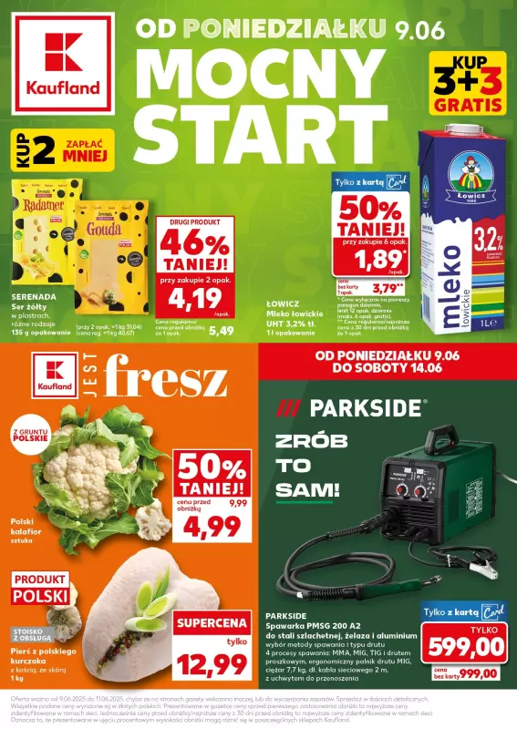 Kaufland - gazetka promocyjna Mocny Start od poniedziałku 09.06 do środy 11.06