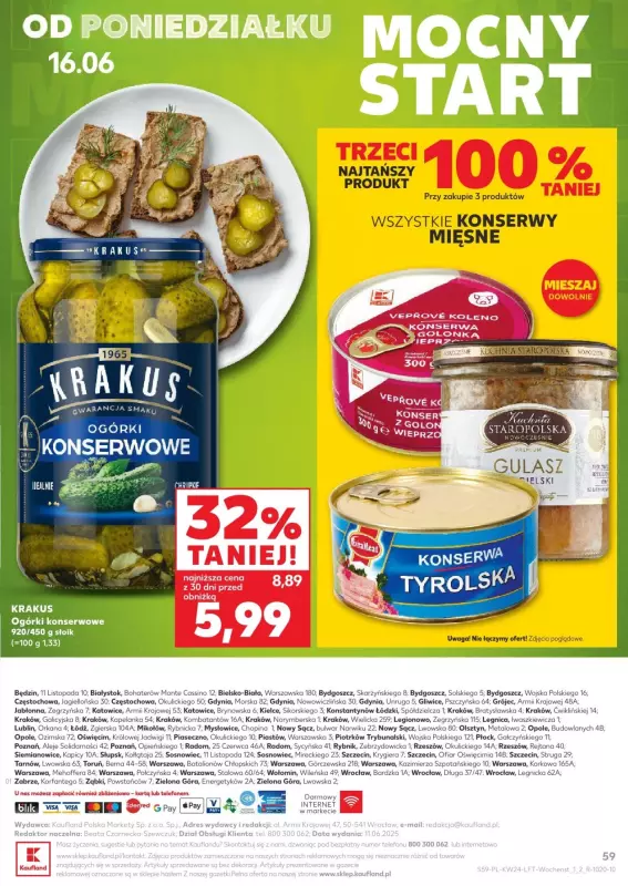Kaufland - gazetka promocyjna Oferta Kaufland od czwartku 12.06 do wtorku 17.06 - strona 57