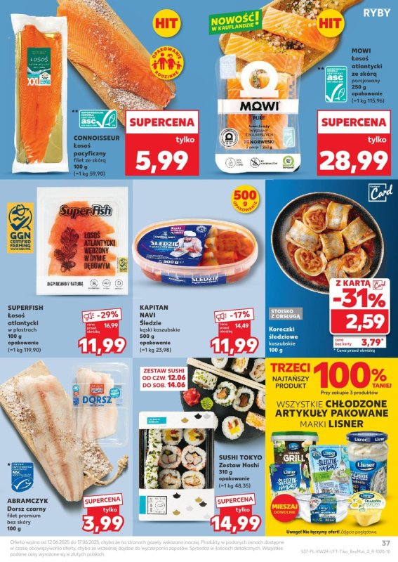 Kaufland - gazetka promocyjna Oferta Kaufland od czwartku 12.06 do wtorku 17.06 - strona 37