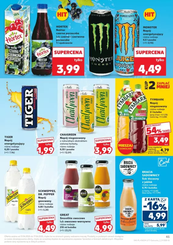 Kaufland - gazetka promocyjna Oferta Kaufland od czwartku 12.06 do wtorku 17.06 - strona 45