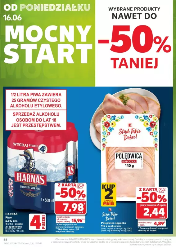 Kaufland - gazetka promocyjna Oferta Kaufland od czwartku 12.06 do wtorku 17.06 - strona 56