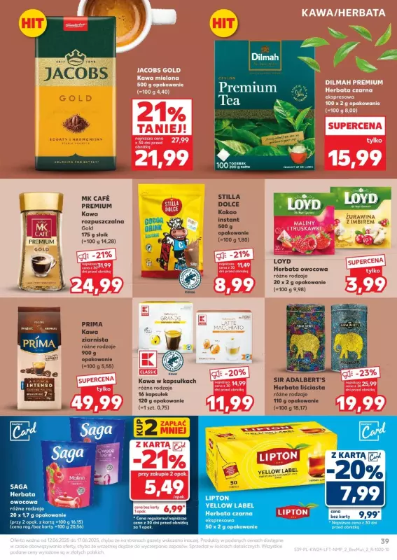 Kaufland - gazetka promocyjna Oferta Kaufland od czwartku 12.06 do wtorku 17.06 - strona 39