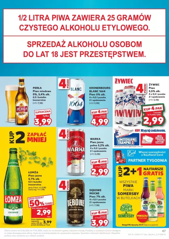 Kaufland - gazetka promocyjna Oferta Kaufland od czwartku 12.06 do wtorku 17.06 - strona 47