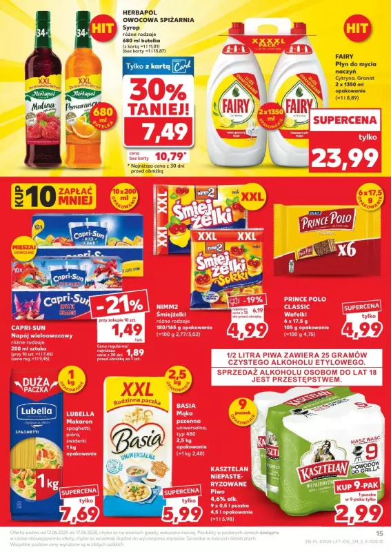 Kaufland - gazetka promocyjna Oferta Kaufland od czwartku 12.06 do wtorku 17.06 - strona 15