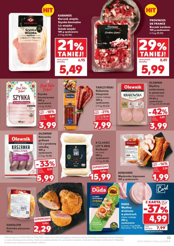 Kaufland - gazetka promocyjna Oferta Kaufland od czwartku 12.06 do wtorku 17.06 - strona 33