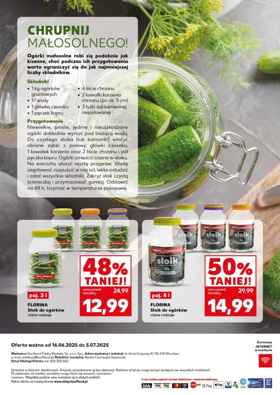 Kaufland - gazetka promocyjna Oferta Kaufland - Przetwory od poniedziałku 16.06 do soboty 05.07 - strona 14