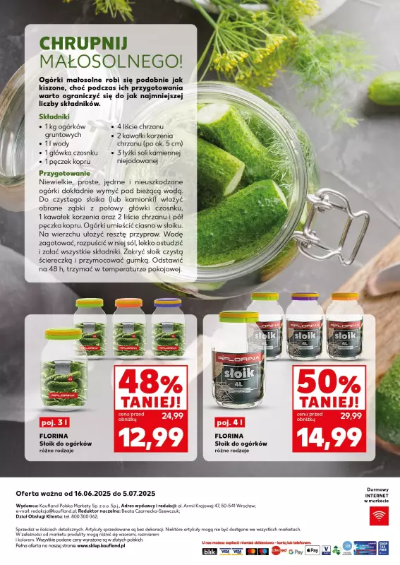 Kaufland - gazetka promocyjna Oferta Kaufland - Przetwory od poniedziałku 16.06 do soboty 05.07 - strona 14