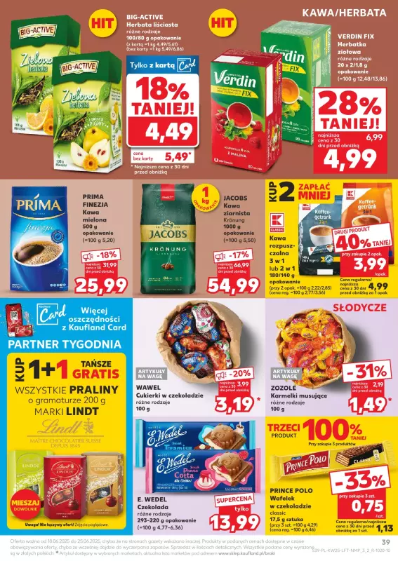 Kaufland - gazetka promocyjna Oferta Kaufland od środy 18.06 do środy 25.06 - strona 39