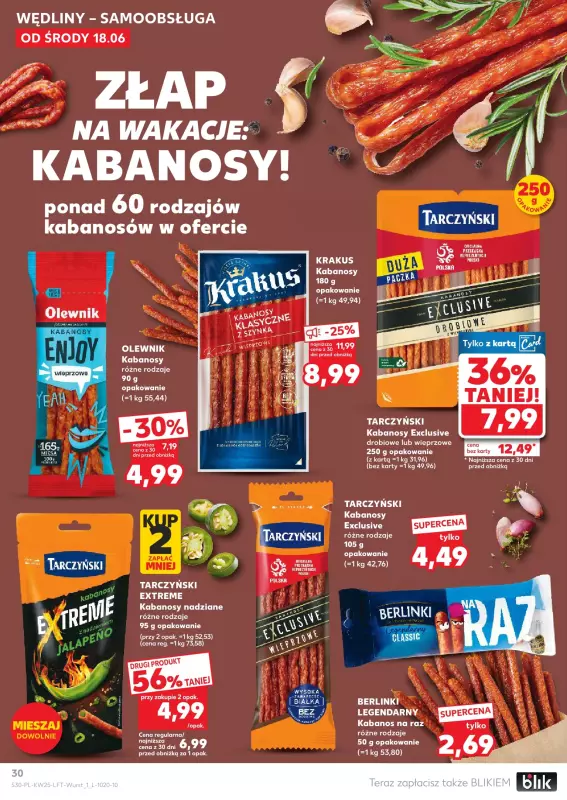 Kaufland - gazetka promocyjna Oferta Kaufland od środy 18.06 do środy 25.06 - strona 30