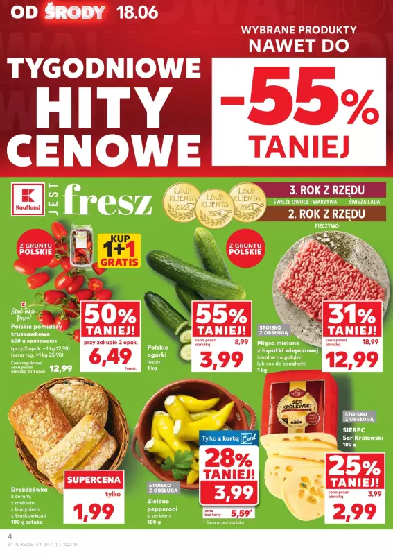 Kaufland - gazetka promocyjna Oferta Kaufland od środy 18.06 do środy 25.06 - strona 4
