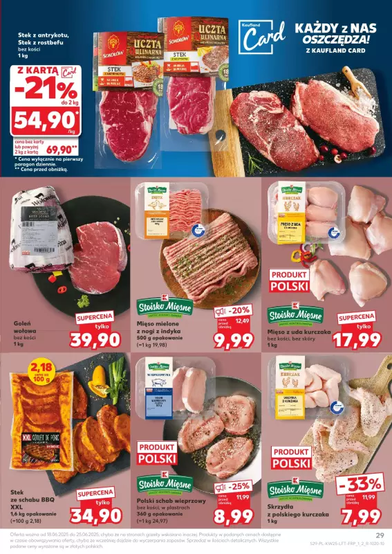 Kaufland - gazetka promocyjna Oferta Kaufland od środy 18.06 do środy 25.06 - strona 29
