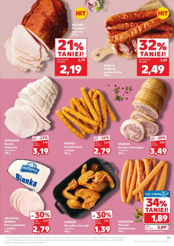 Kaufland - gazetka promocyjna Oferta Kaufland od środy 18.06 do środy 25.06 - strona 23
