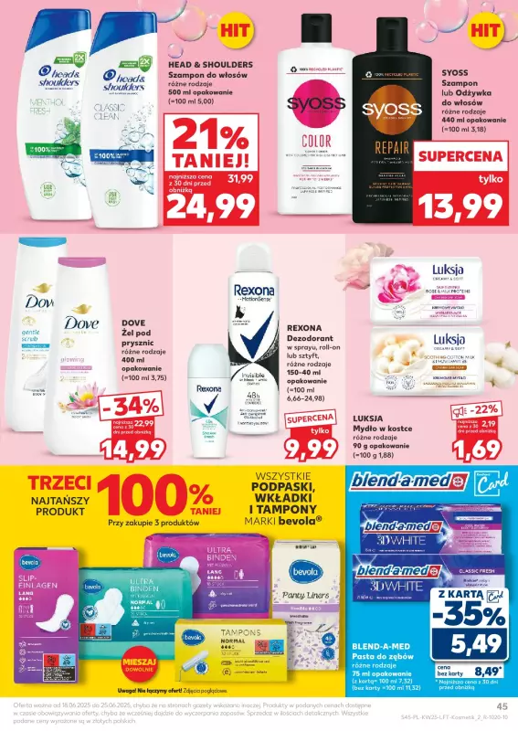 Kaufland - gazetka promocyjna Oferta Kaufland od środy 18.06 do środy 25.06 - strona 45