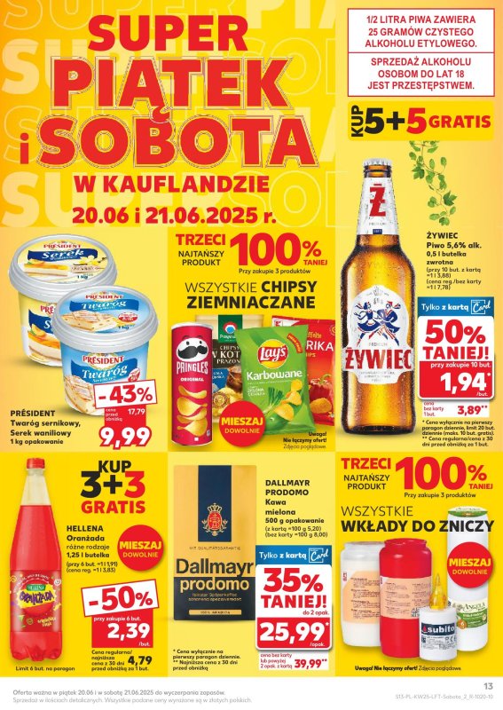 Kaufland - gazetka promocyjna Oferta Kaufland od środy 18.06 do środy 25.06 - strona 13