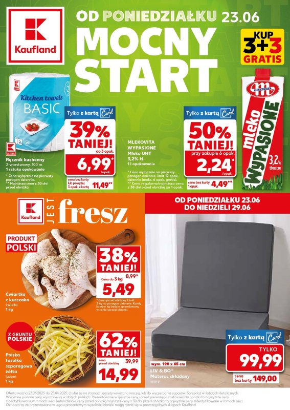 Kaufland - gazetka promocyjna Mocny Start od poniedziałku 23.06 do środy 25.06