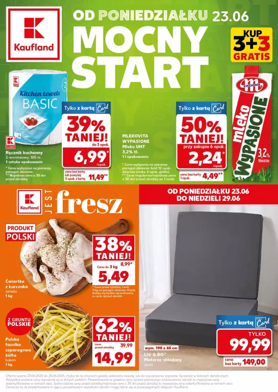 Kaufland - gazetka promocyjna Mocny Start od poniedziałku 23.06 do środy 25.06