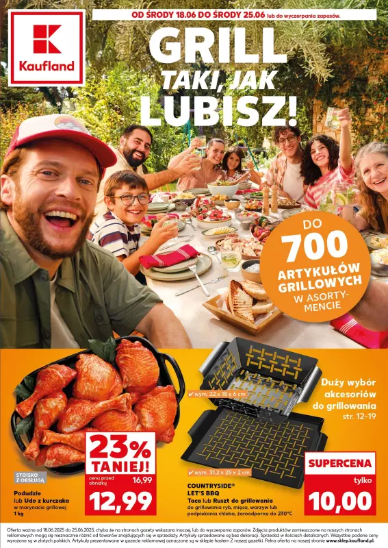 Kaufland - gazetka promocyjna Oferta Kaufland - Grill taki, jak lubisz! od środy 18.06 do środy 25.06