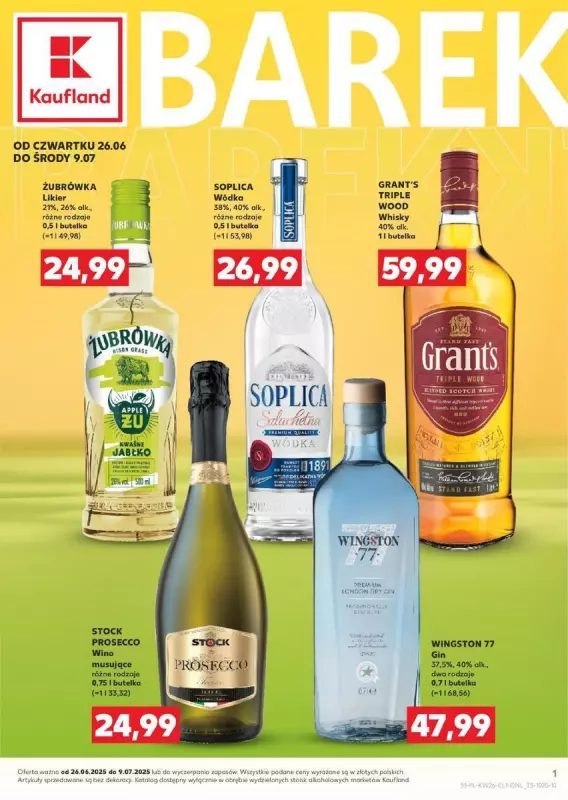 Kaufland - gazetka promocyjna Barek Kauflandu  do środy 09.07