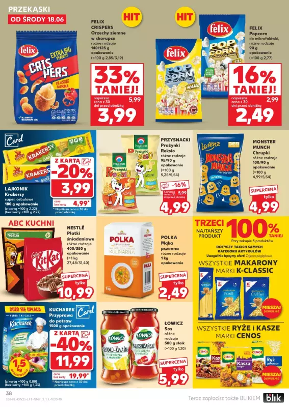 Kaufland - gazetka promocyjna Oferta Kaufland od środy 18.06 do środy 25.06 - strona 38