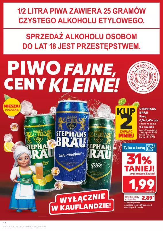 Kaufland - gazetka promocyjna Oferta Kaufland od środy 18.06 do środy 25.06 - strona 10