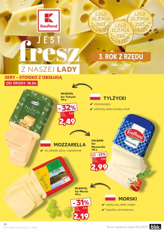 Kaufland - gazetka promocyjna Oferta Kaufland od środy 18.06 do środy 25.06 - strona 24
