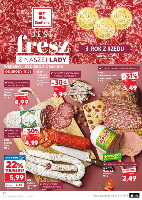 Kaufland - gazetka promocyjna Oferta Kaufland od środy 18.06 do środy 25.06 - strona 22