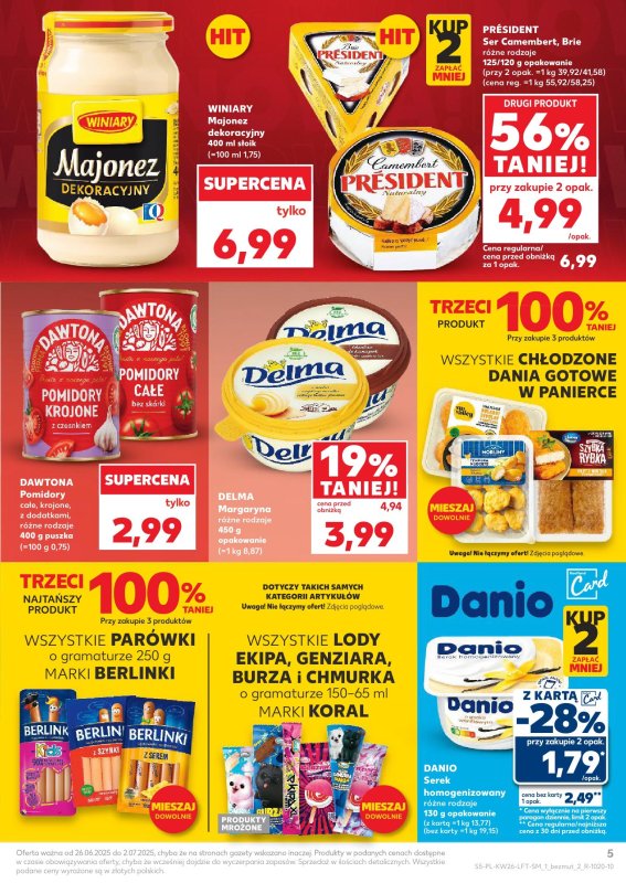 Kaufland - gazetka promocyjna Oferta Kaufland  do środy 02.07 - strona 5
