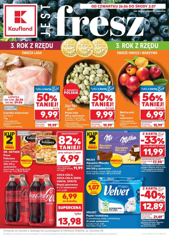 Kaufland - gazetka promocyjna Oferta Kaufland  do środy 02.07