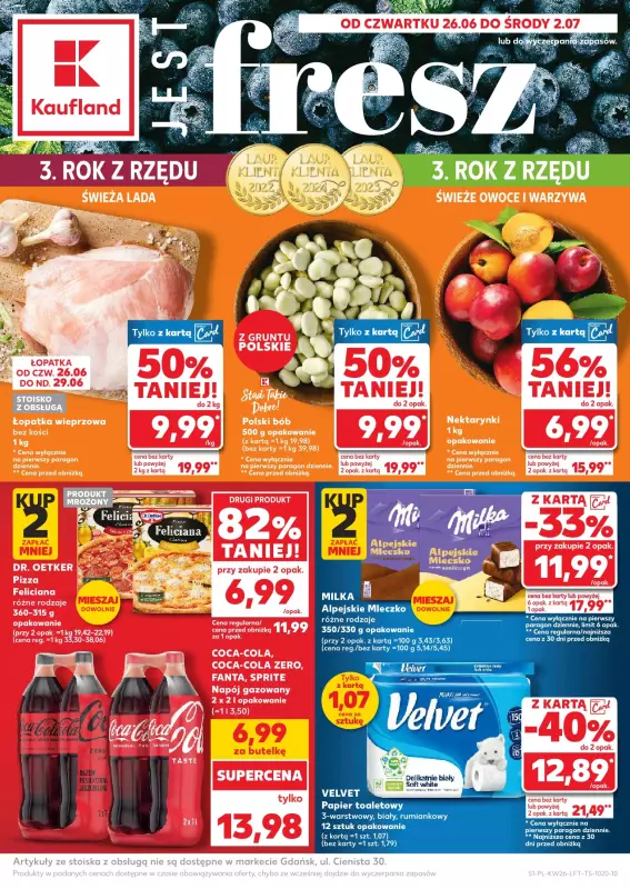Kaufland - gazetka promocyjna Oferta Kaufland  do środy 02.07