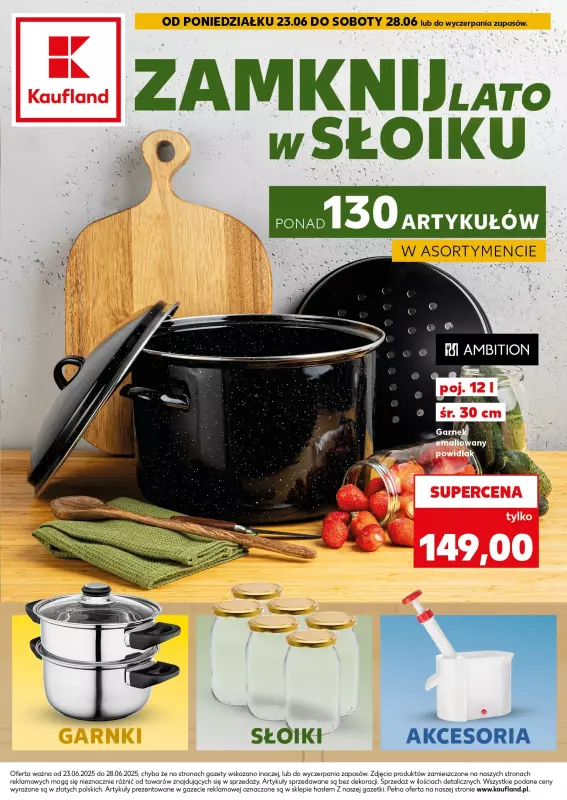 Kaufland - gazetka promocyjna Oferta Kaufland – Gotowanie od wtorku 24.06 do soboty 28.06