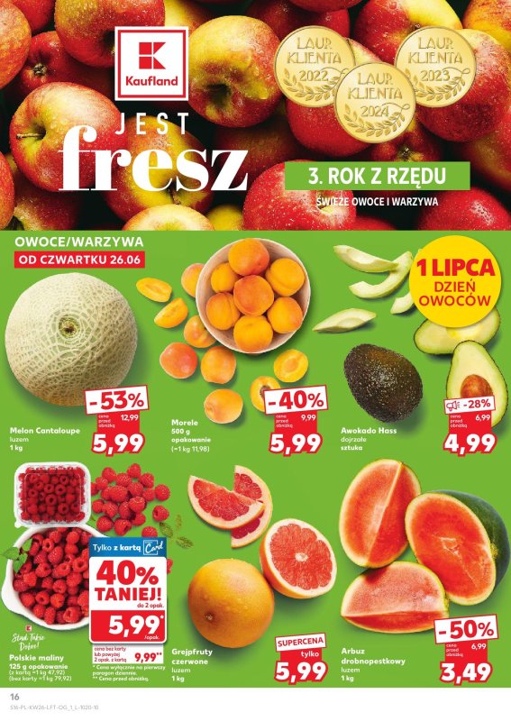 Kaufland - gazetka promocyjna Oferta Kaufland od czwartku 26.06 do środy 02.07 - strona 16