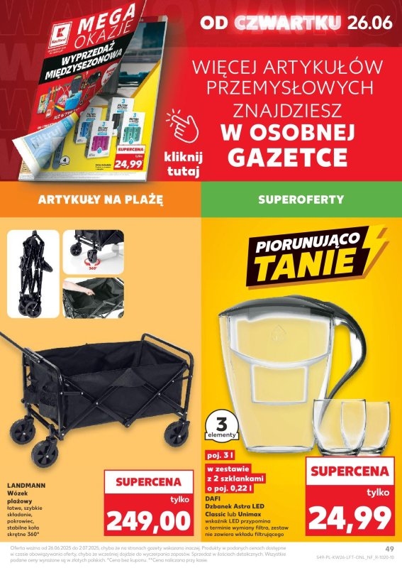 Kaufland - gazetka promocyjna Oferta Kaufland od czwartku 26.06 do środy 02.07 - strona 49