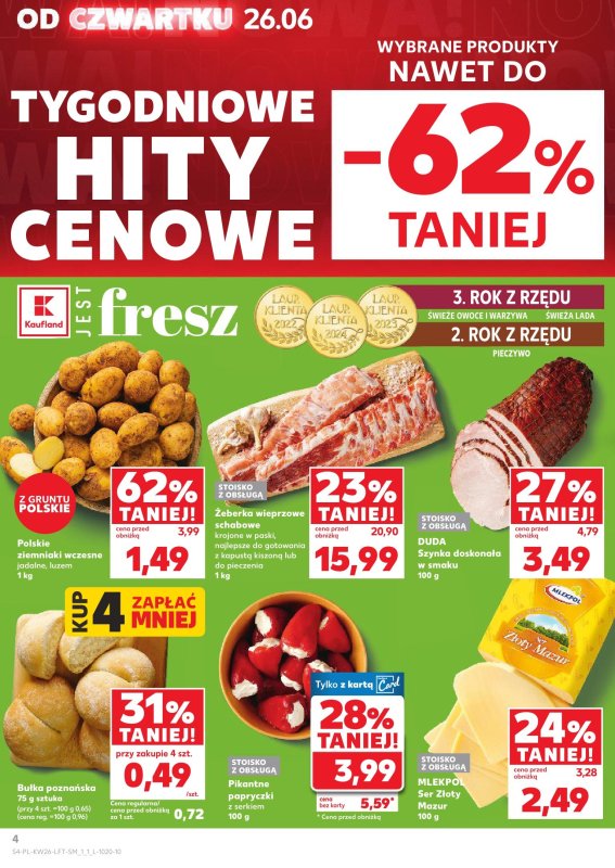 Kaufland - gazetka promocyjna Oferta Kaufland od czwartku 26.06 do środy 02.07 - strona 4