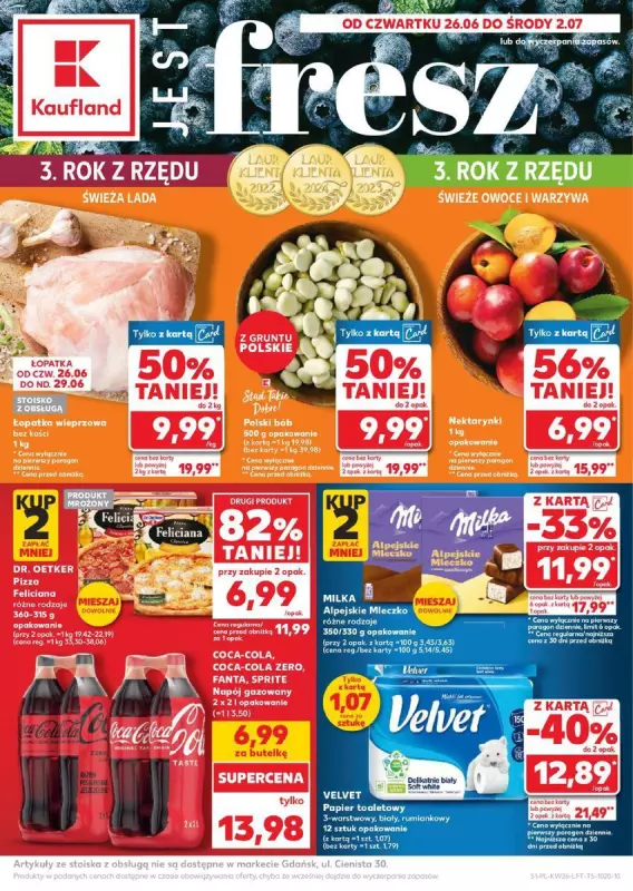 Kaufland - gazetka promocyjna Oferta Kaufland od czwartku 26.06 do środy 02.07