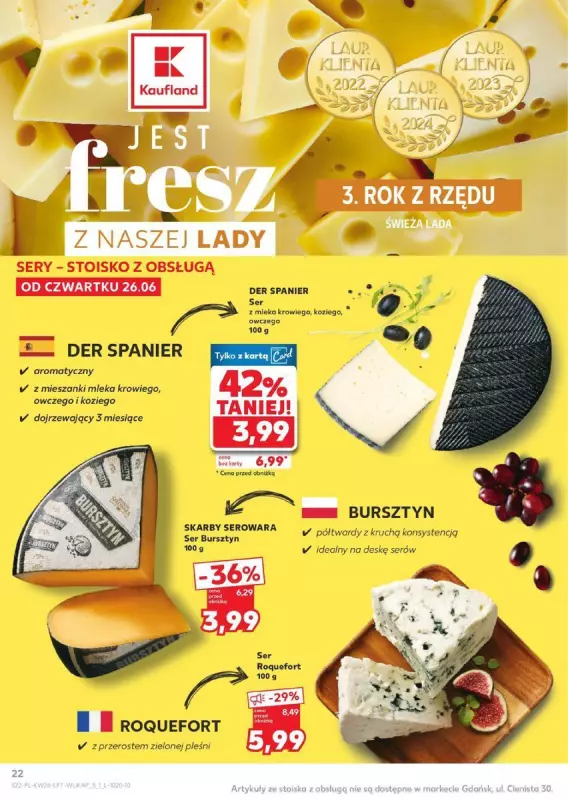 Kaufland - gazetka promocyjna Oferta Kaufland od czwartku 26.06 do środy 02.07 - strona 22