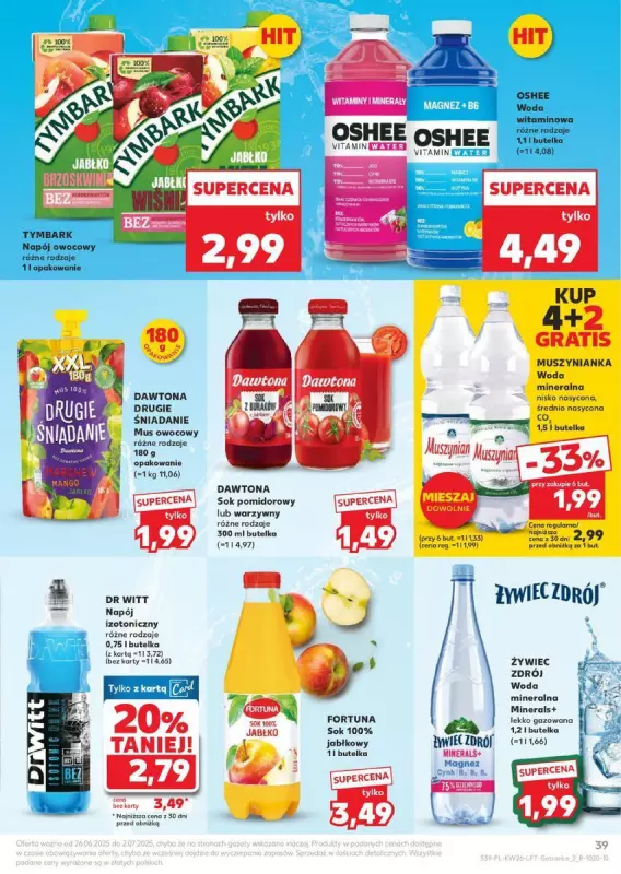 Kaufland - gazetka promocyjna Oferta Kaufland od czwartku 26.06 do środy 02.07 - strona 39
