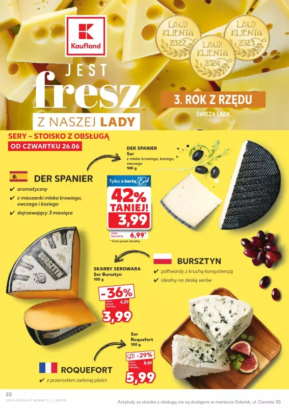 Kaufland - gazetka promocyjna Oferta Kaufland od czwartku 26.06 do środy 02.07 - strona 22