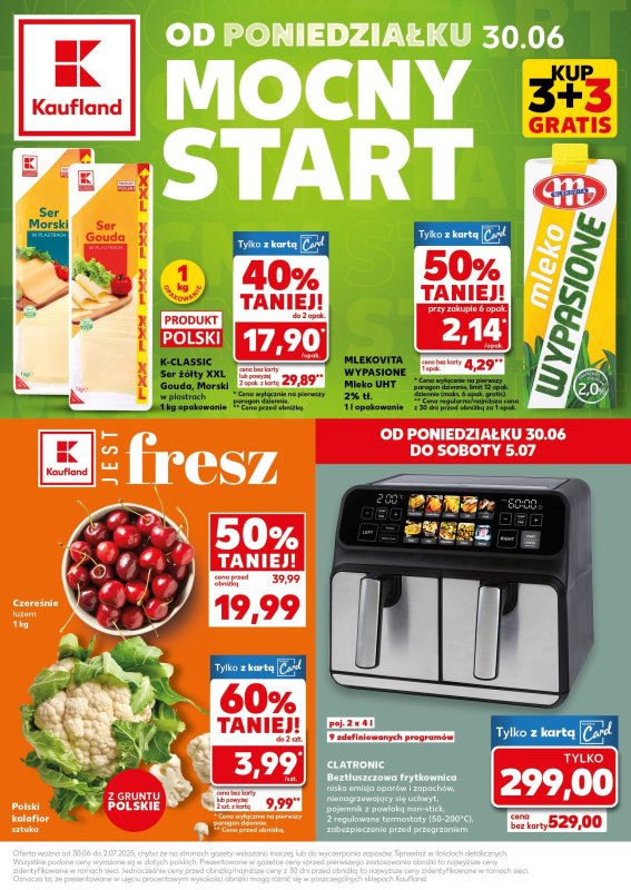 Kaufland - gazetka promocyjna Mocny Start od poniedziałku 30.06 do środy 02.07